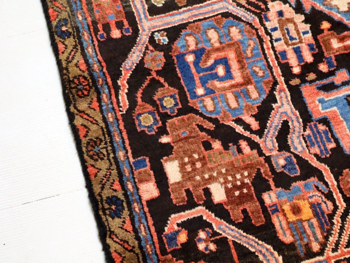 Persian Nahavand Runner Rug | 3' 5” x 8' 4" - Velora