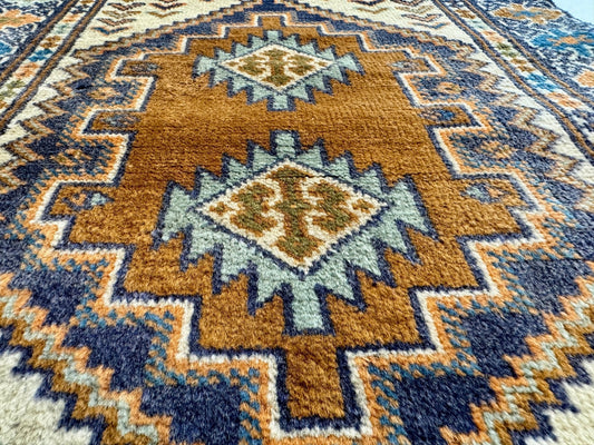 Persian Turkmen Rug | 1' 10” x 2' 7" - Velora