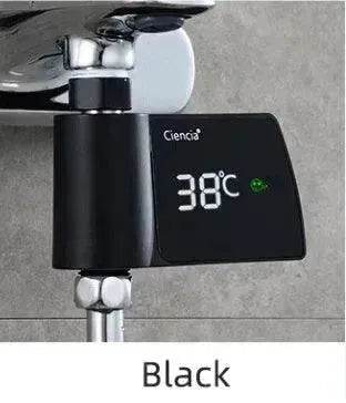 Plastic Visual Shower Faucet No Power Consumption Water Thermometer Bath - Velora