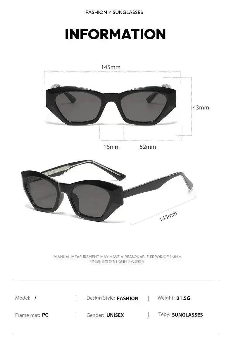 Polygonal Cat's Eye Core Insert TR Sunglasses - Velora