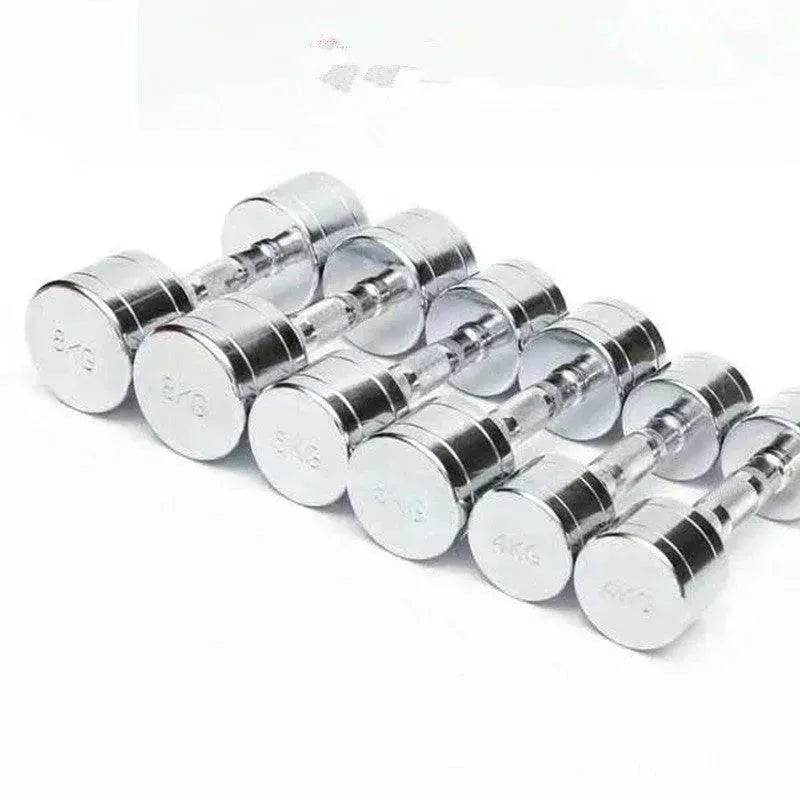 Pure Steel Home Fitness Electroplating Dumbbell Gym Equipment - Velora