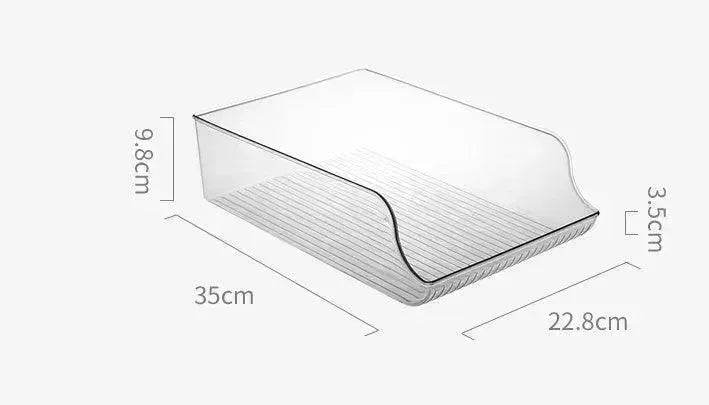 Refrigerator Beverage Storage Box Double-layer Self-rolling Kitchen Storage Rack - Velora