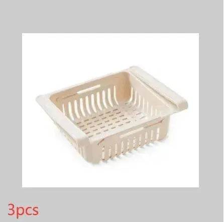Refrigerator Telescopic Storage Basket - Modern and Stylish Organization - Velora