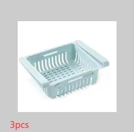 Refrigerator Telescopic Storage Basket - Modern and Stylish Organization - Velora