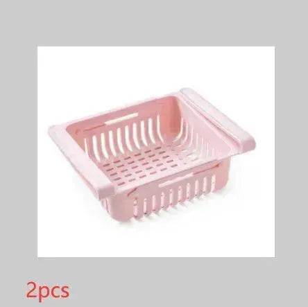Refrigerator Telescopic Storage Basket - Modern and Stylish Organization - Velora