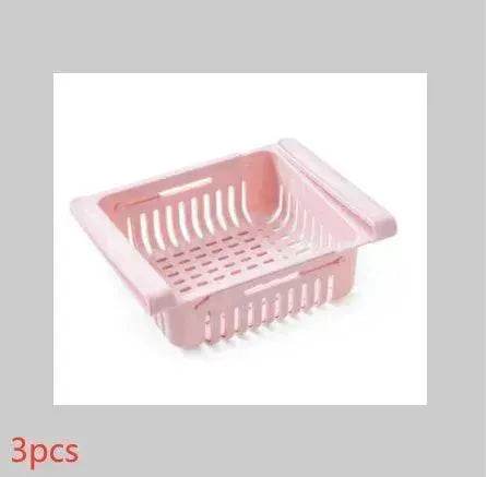 Refrigerator Telescopic Storage Basket - Modern and Stylish Organization - Velora