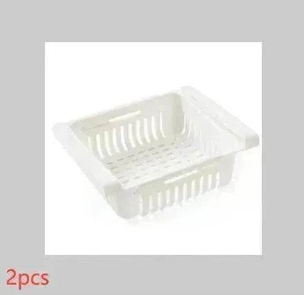 Refrigerator Telescopic Storage Basket - Modern and Stylish Organization - Velora