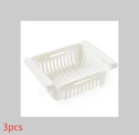 Refrigerator Telescopic Storage Basket - Modern and Stylish Organization - Velora