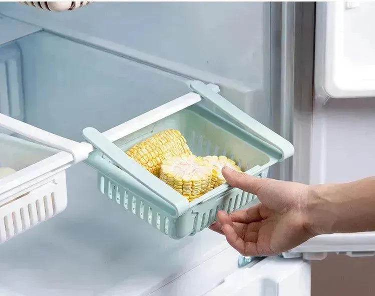 Refrigerator Telescopic Storage Basket - Modern and Stylish Organization - Velora