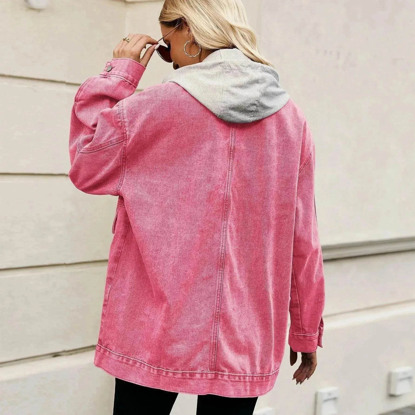 Retro Loose Denim Jacket Top For Women - Velora