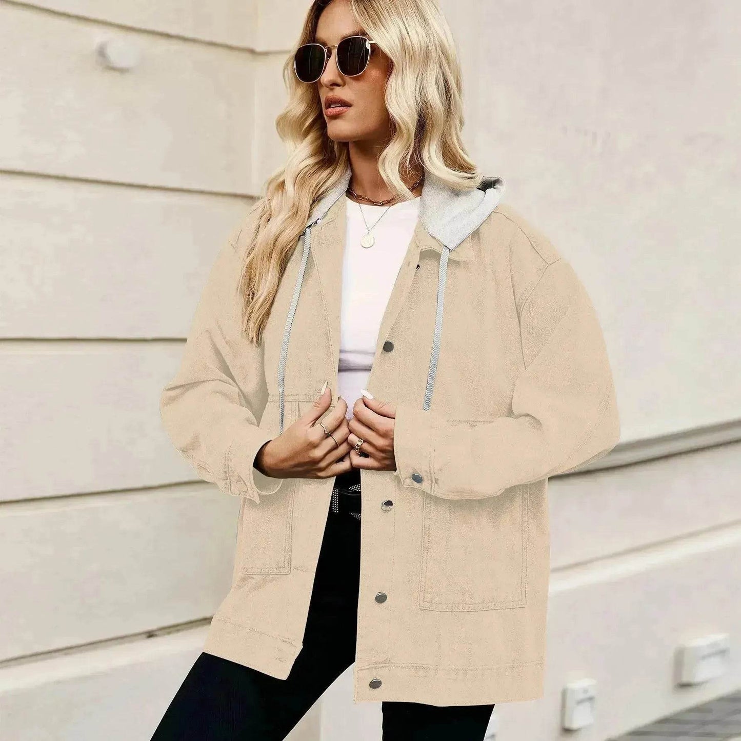 Retro Loose Denim Jacket Top For Women - Velora