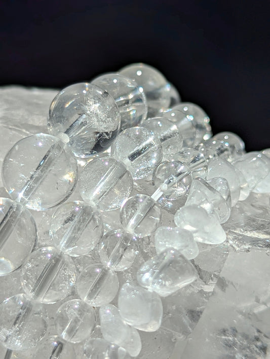 Clear Quartz Bracelet — Chip, 6mm, 8mm & 12mm Beads | The Master Healing Stone