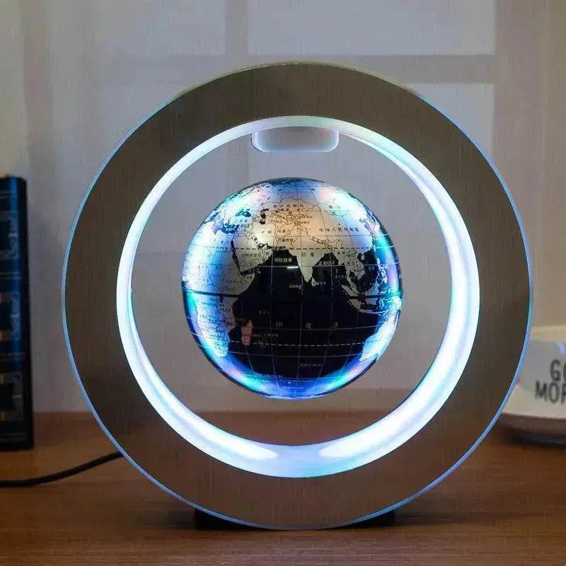 Round LED light World Map Floating Globe Magnetic Levitation Light Anti Gravity Magic Home Decor Decorative Night LED Light