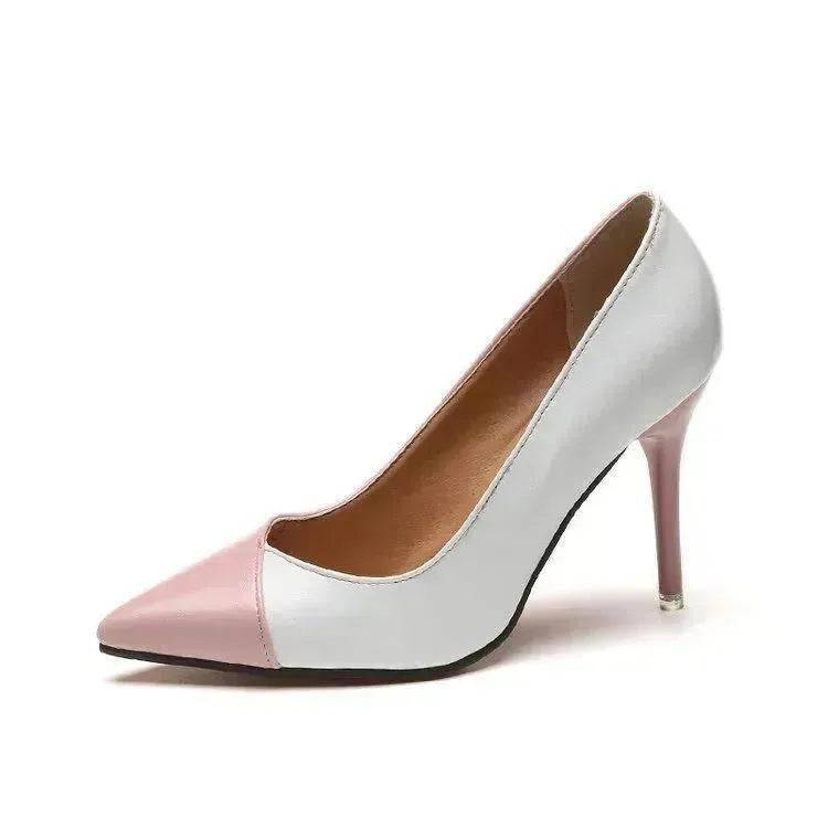 Shallow Mouth Pointed High Heels Charming Temperament Stiletto Single Shoes - Velora