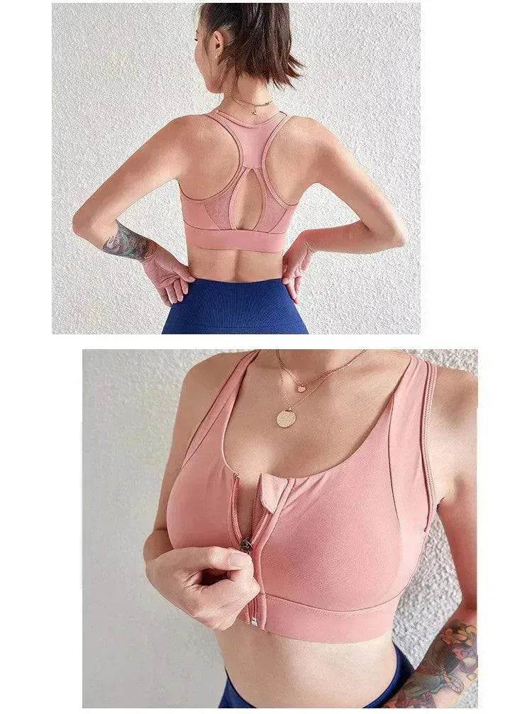 Shockproof Yoga Vest Type Exercise Workout Fitness Bra - Velora
