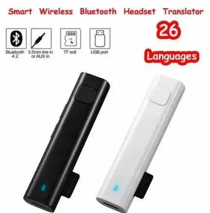 Smart Instant Voice to Voice Translator Mini Wireless Bluetooth Real Time Translation 26 Language Automatic Speech Travel Translato - Velora