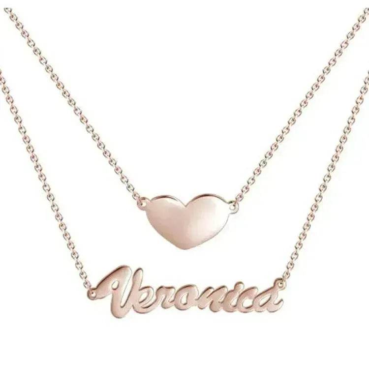 Sterling Silver Personalized Custom Jewelry Heart-shaped - Velora
