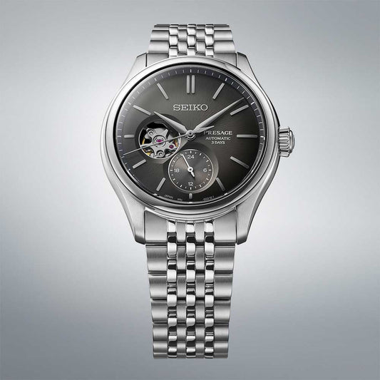SEIKO Presage Classic Semi-Skeleton Sumiiro Silver | SPB471
