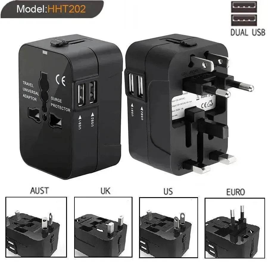 Travel Universal Conversion Plug Dual USB - Velora
