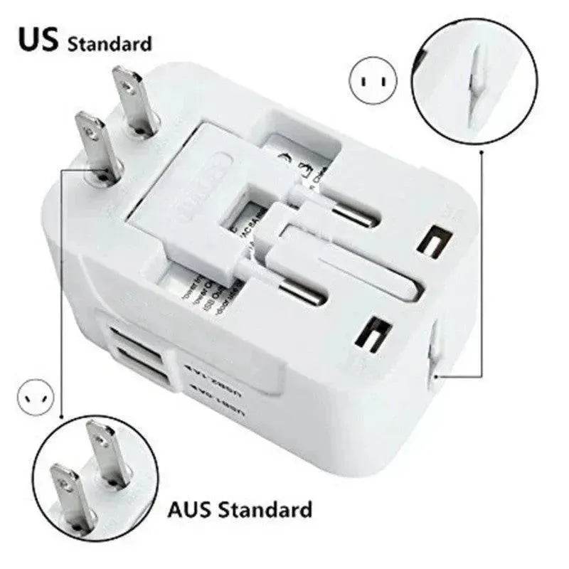 Travel Universal Conversion Plug Dual USB - Velora
