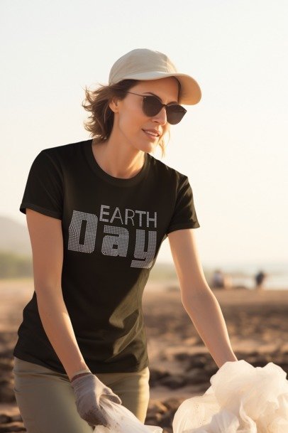 Earth Day Rhinestone Shirt – Eco Sparkle Bling Apparel | Blingdazzel
