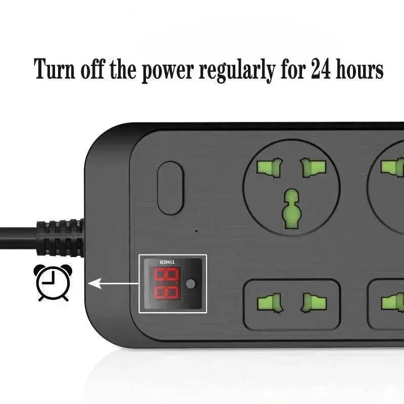 USB Power Strip Smart British Plug Multi-function Power Surge - Velora