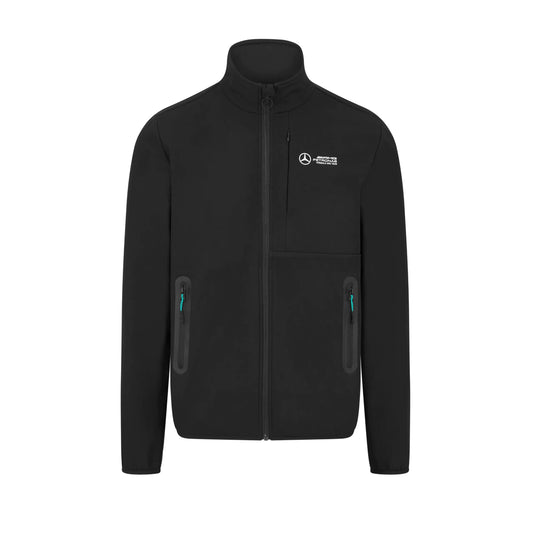 Mercedes AMG Petronas Formula One Men's Softshell Jacket - Black - XS