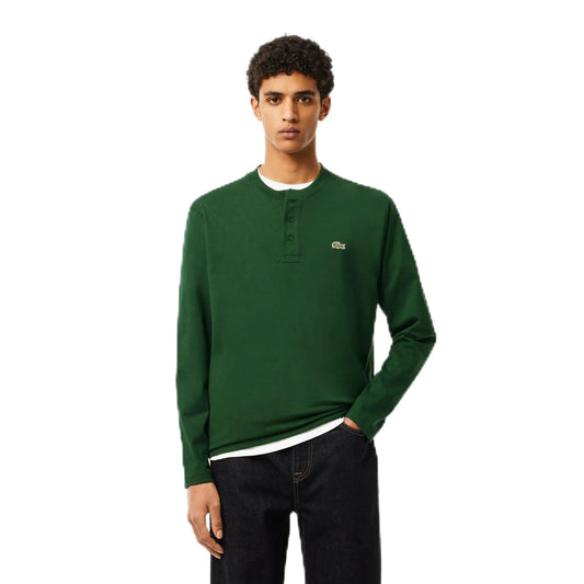Lacoste Mens Long Sleeved Cotton Jersey T-Shirt Green 6