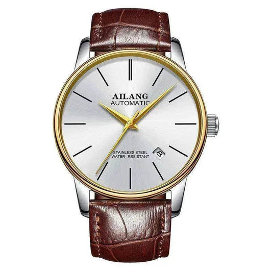 AILANG Automatic Genuine Leather Wrist Watch for Men