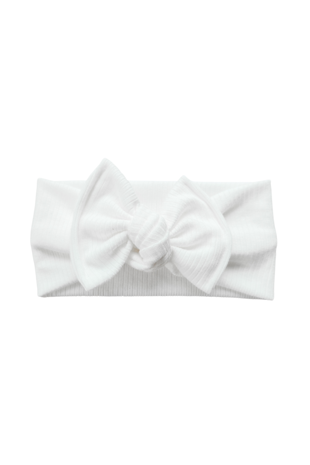 Modal Ribbed Headwrap | White - Velora