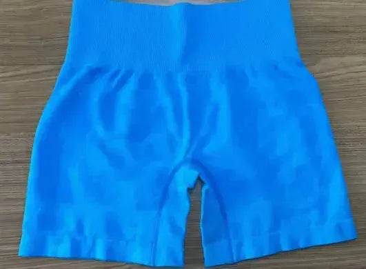 Women's Camo Jacquard Seamless Gym Shorts - Velora