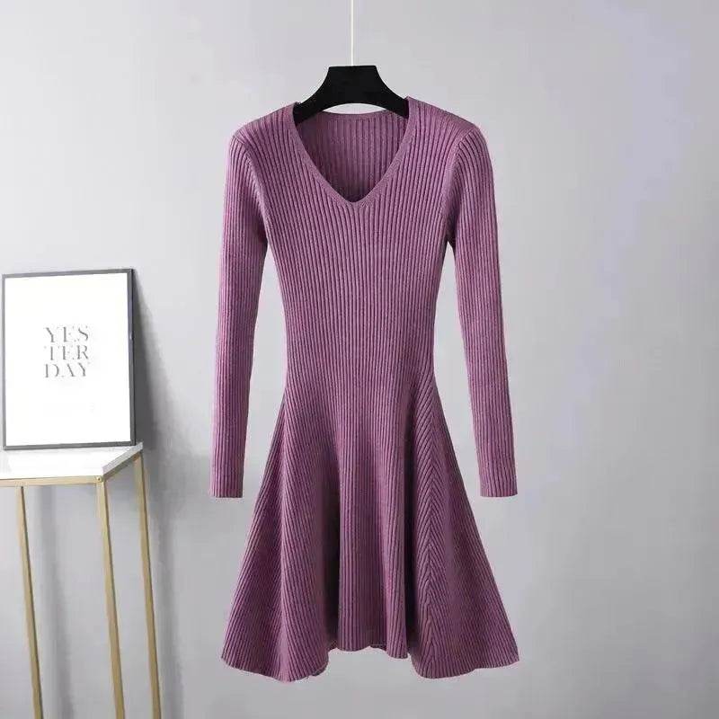 Woolen Skirt Base Knitting Women's Dress