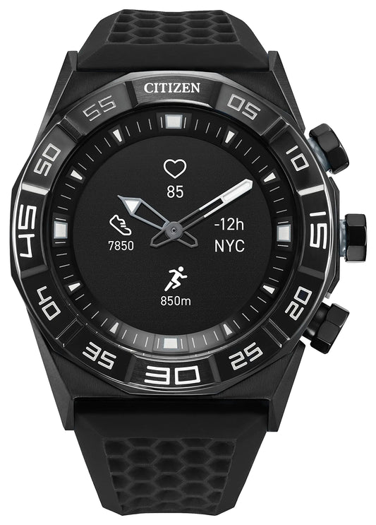 Citizen CZ Smart Gen 1 Hybrid smartwatch 44mm Continuous Heart Rate Tracking Fitness Activity Golf App Displays Notifications and Messages Bluetooth Connection 15 Day Battery Life