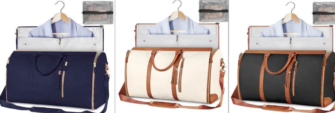 Large Capacity Travel Duffle Bag Women's Handbag Folding Suit Bag Waterproof Clothes Totes - Velora