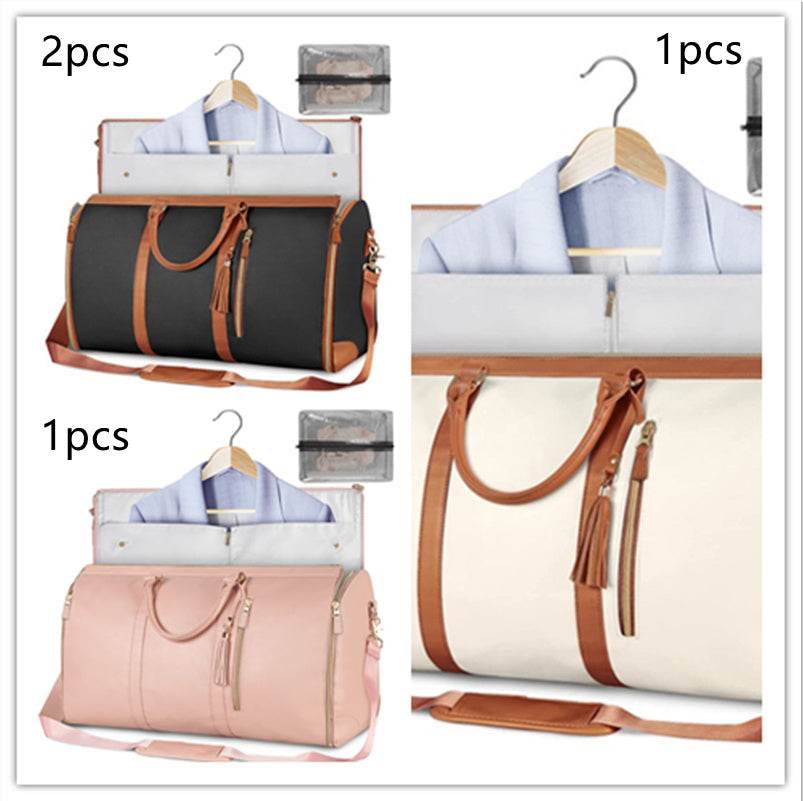 Large Capacity Travel Duffle Bag Women's Handbag Folding Suit Bag Waterproof Clothes Totes - Velora