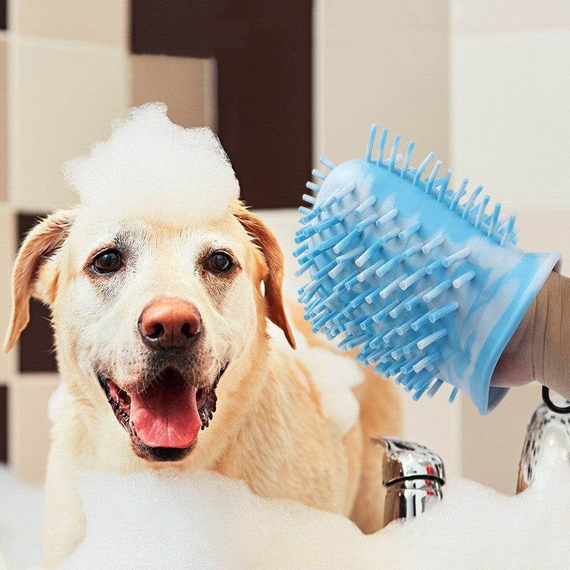 2 In 1 Dog Paw Cleaner Cup Soft Pet Dog Foot Cleaning Washer Brush Cup Portable Pet Foot Washer Paw Clean Brush Foot Cleaning Bucket Pet Products - Velora