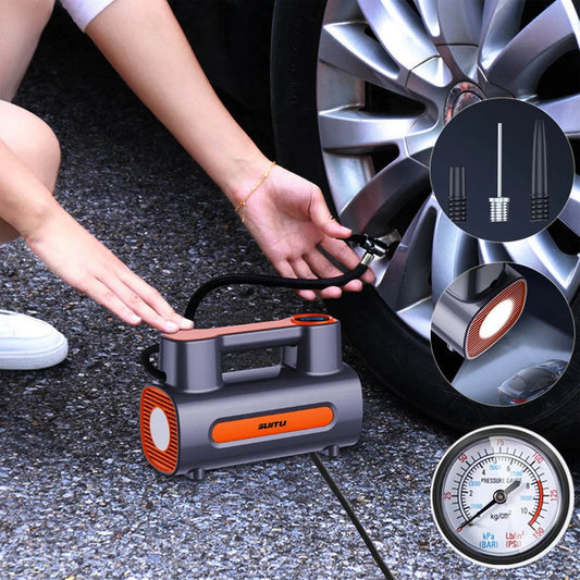 Tire Inflator 12V DC Portable Compressor Electric DC Auto Tire Pumps For Car Tires - Velora