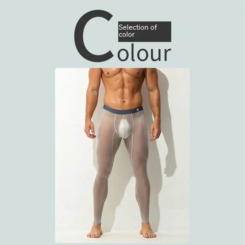 Men's Leggings Ultra-thin Tight Fitting Long John underwear men - Velora
