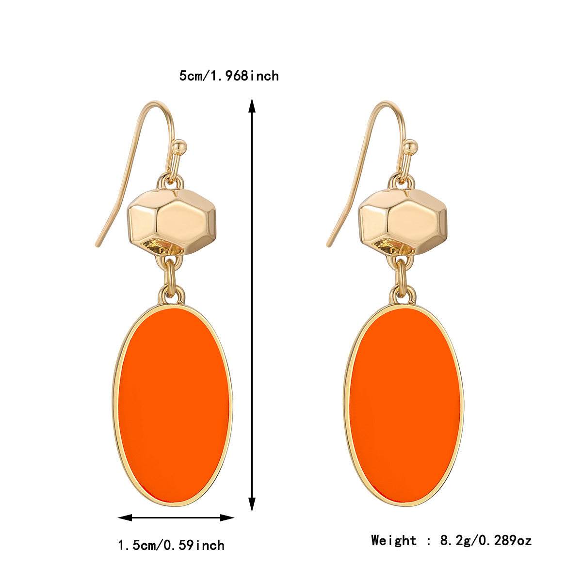 Colorful Flower Stud Earrings European And American Summer High Sense - Velora