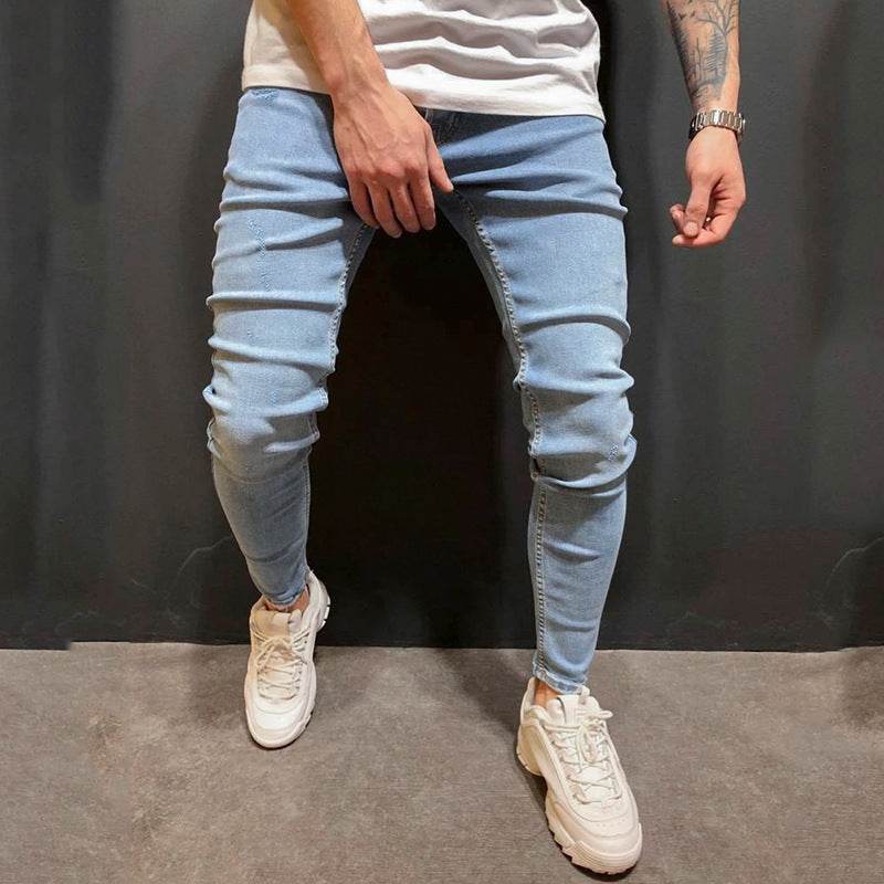 Fashion Trend Men Blue Denim Trousers Jeans - Velora