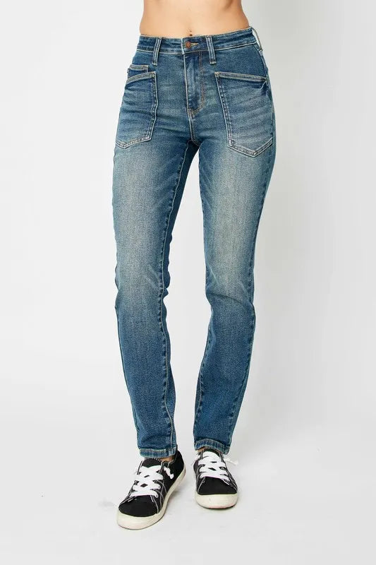 Judy Blue Full Size High Waist Skinny Jeans - Velora