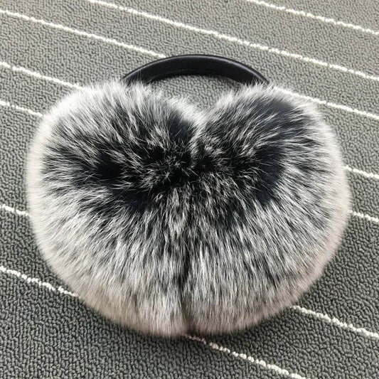 Warm Whole Skin Fox Earmuff Earmuffs Female - Velora