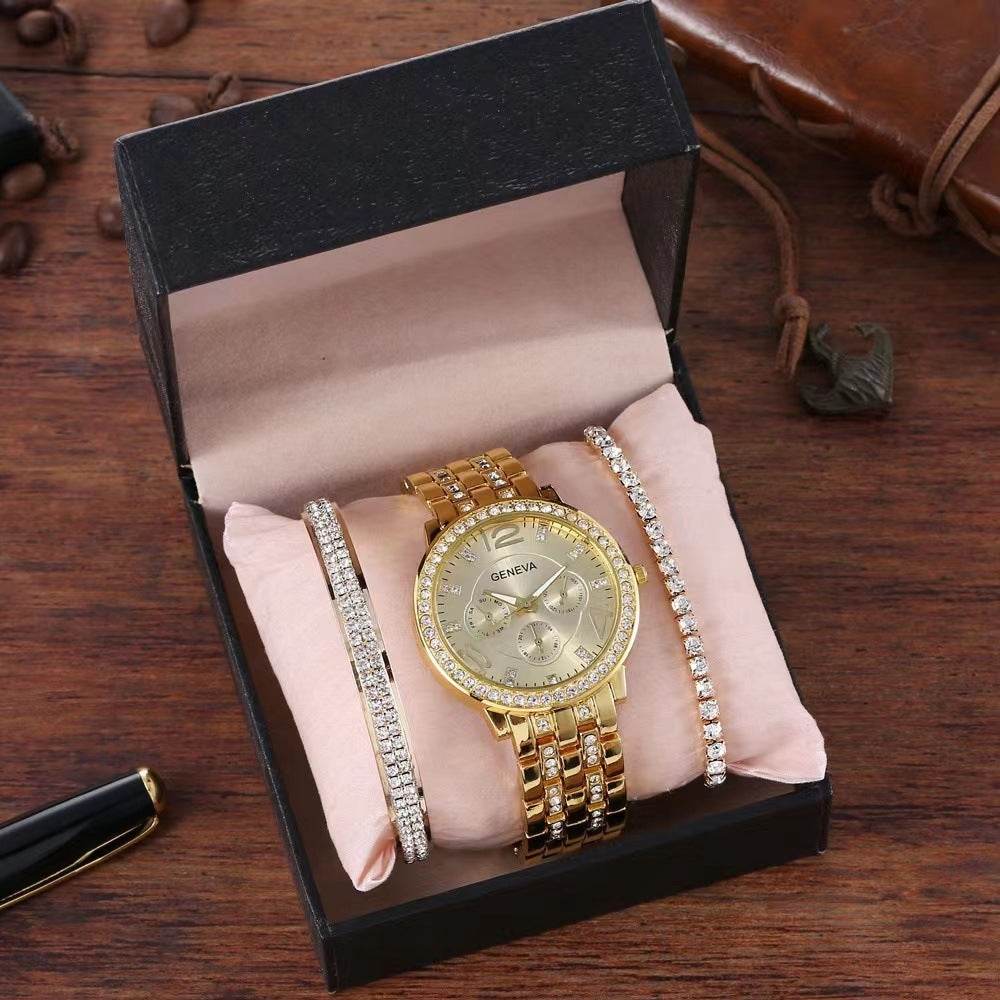 Unisex Three-piece Bracelet Watch for women - Velora