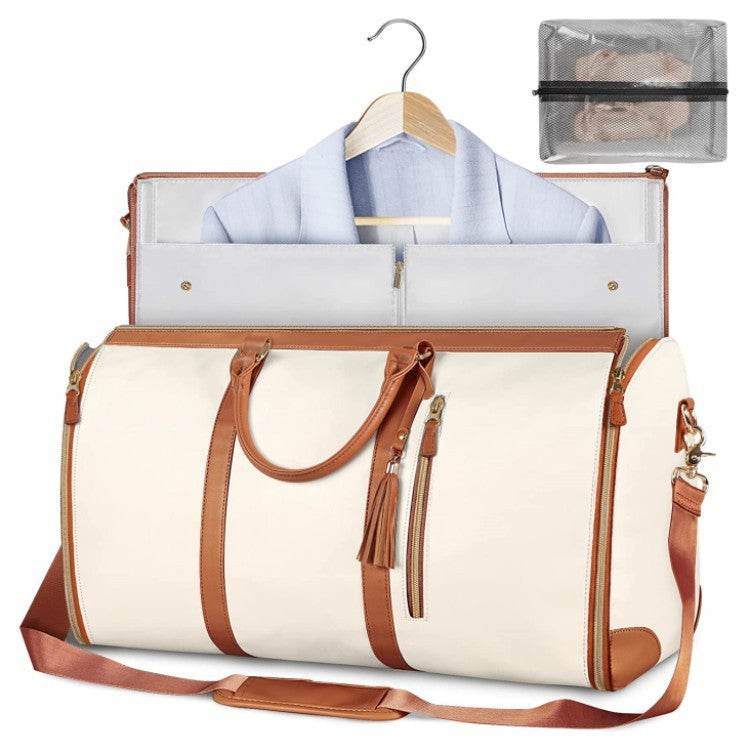 Large Capacity Travel Duffle Bag Women's Handbag Folding Suit Bag Waterproof Clothes Totes - Velora