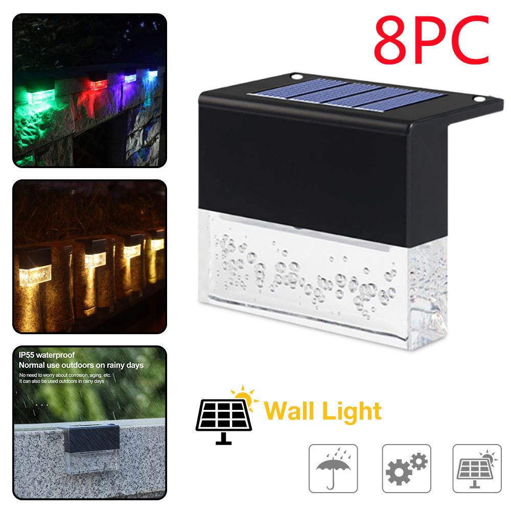 Waterproof New RGB LED Solar Light Step Fence Light - Velora