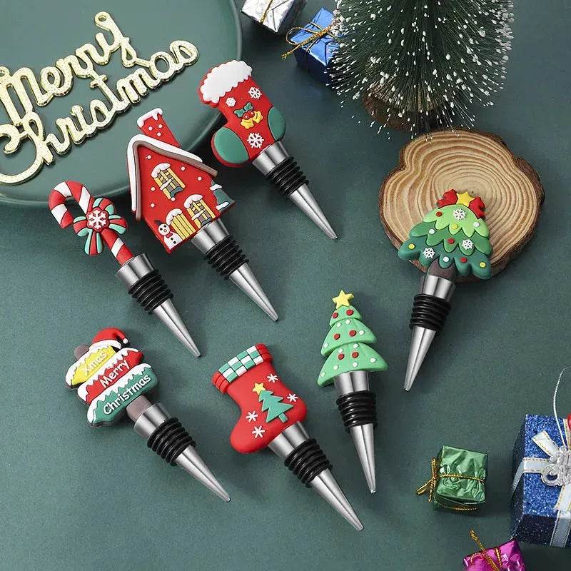 Christmas Holiday Wine Bottle stopper Gift Idea 2024 - Velora
