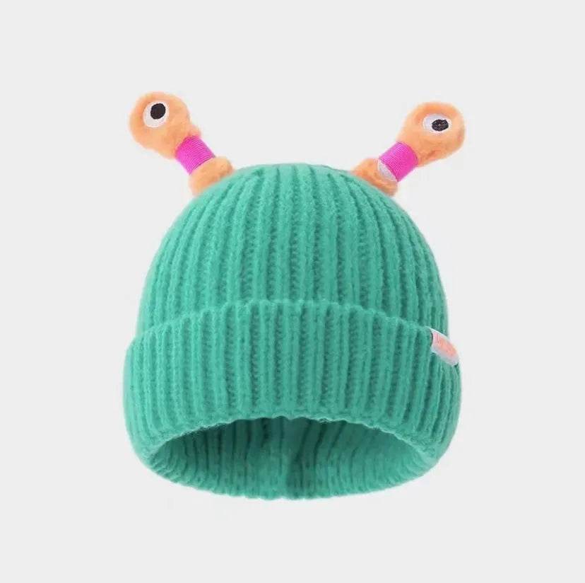New Cute Luminous Fall Winter Warm Ear Protection Wool Cartoon All-matching Knitted Beanie Hat