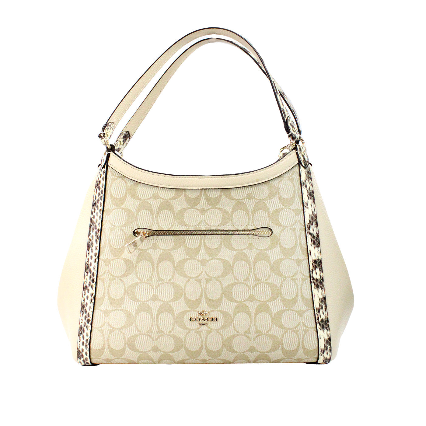 Coach Kristy Elegance Leather Triple Section Bag