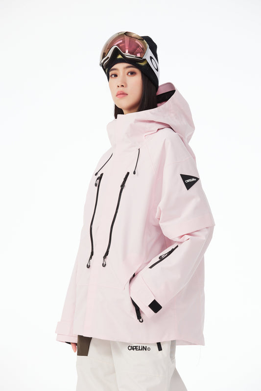 Brick Unisex Snowboard Jacket - Velora