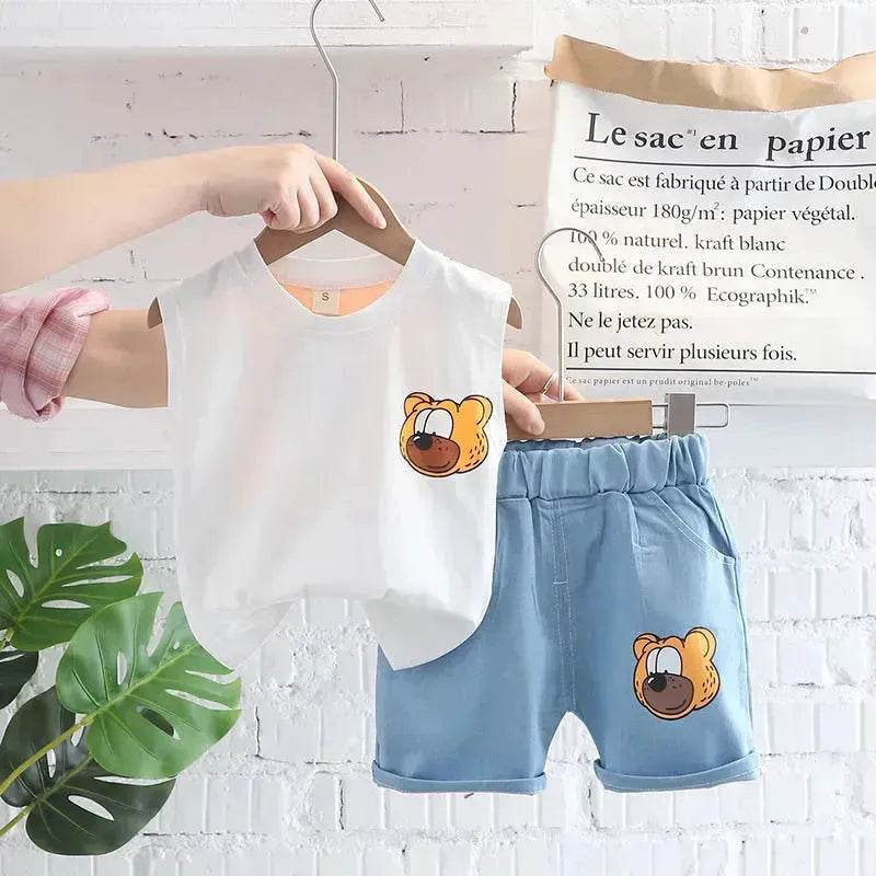 Children's Clothing Boys Vest Suit Summer Casual Two piece for boys - Velora